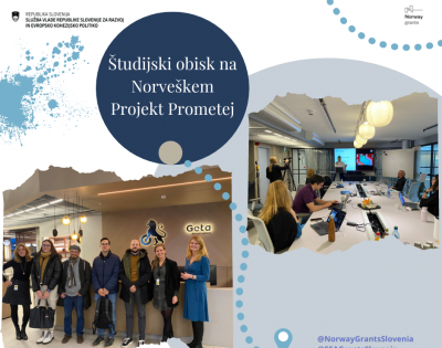 grafika objave Projekt Prometej študijski obisk Norveška