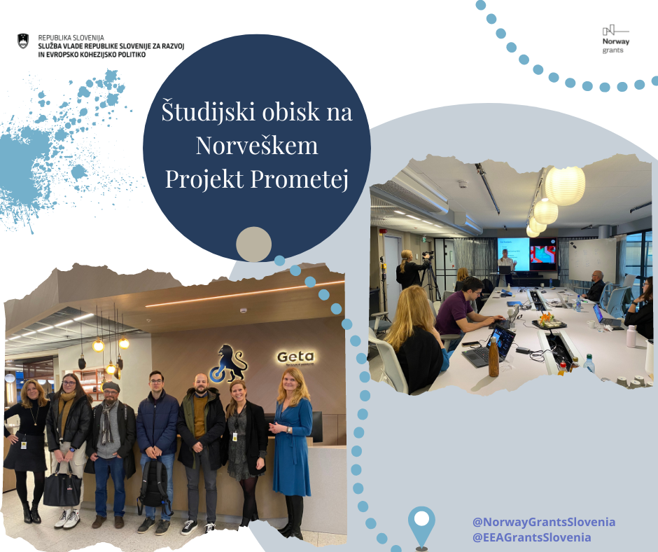 grafika objave Projekt Prometej študijski obisk Norveška